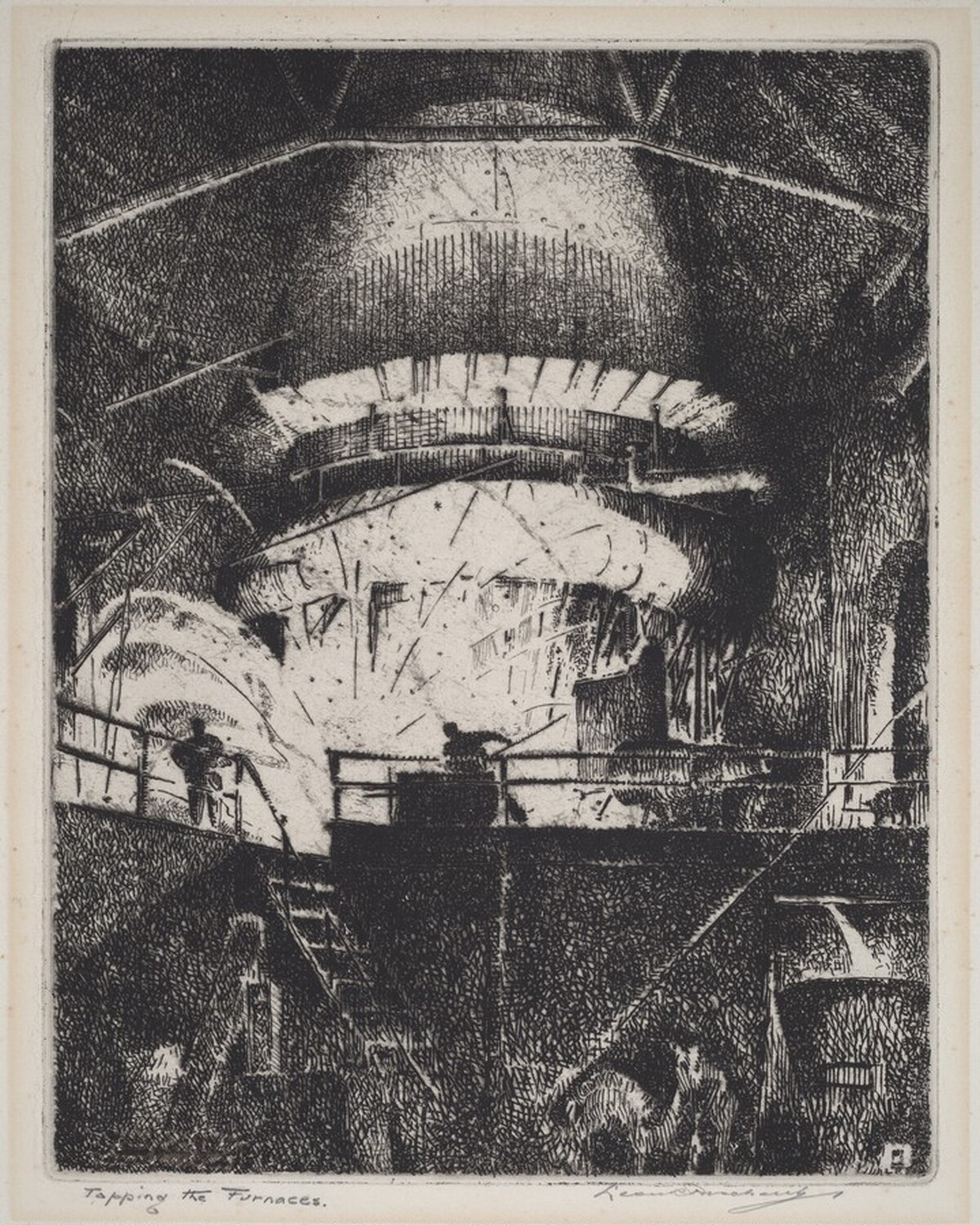 Tapping The Furnaces by Leon René Pescheret