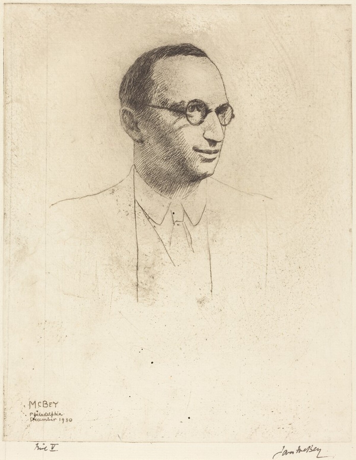 Lessing J. Rosenwald by James McBey