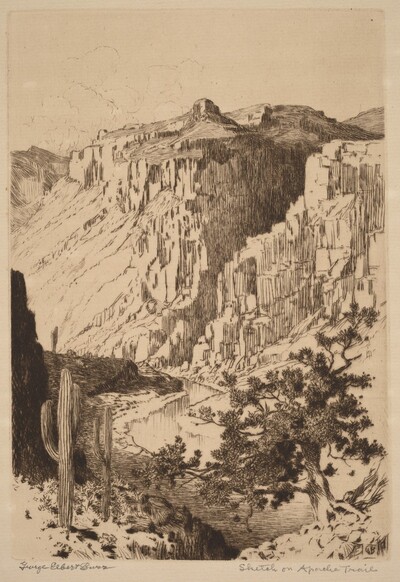 Sketch on Apache Trail, Arizona