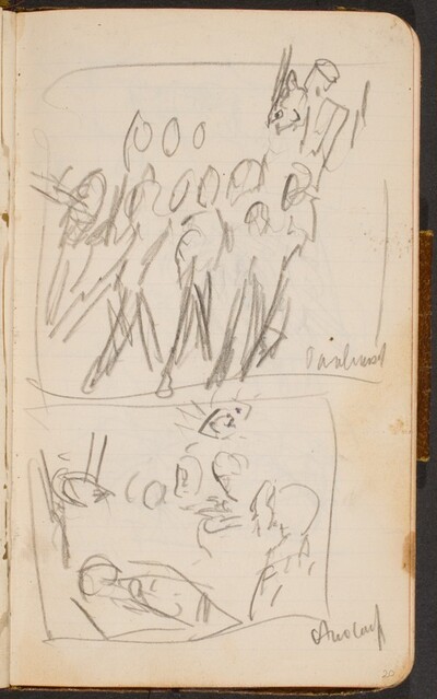 Zwei Skizzen mit Titeln (Two Sketches Titled) [p. 20]