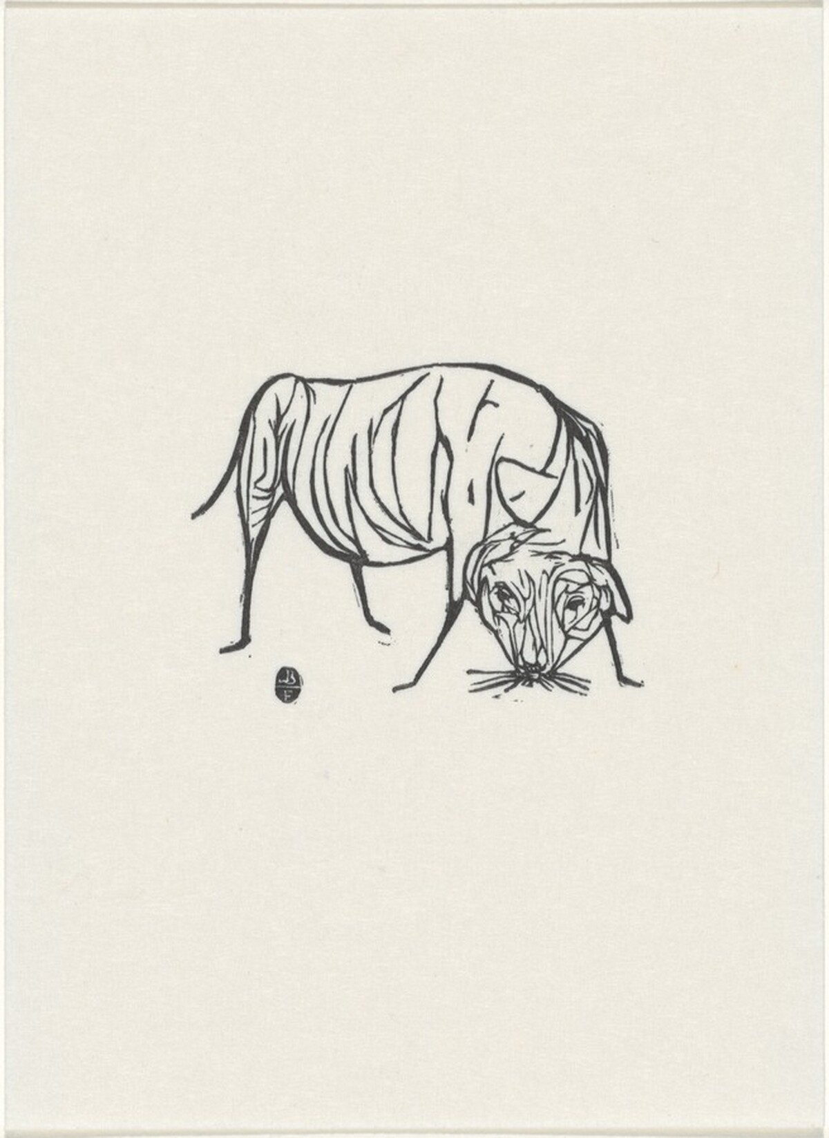 Castle Street Dog by Leonard Baskin