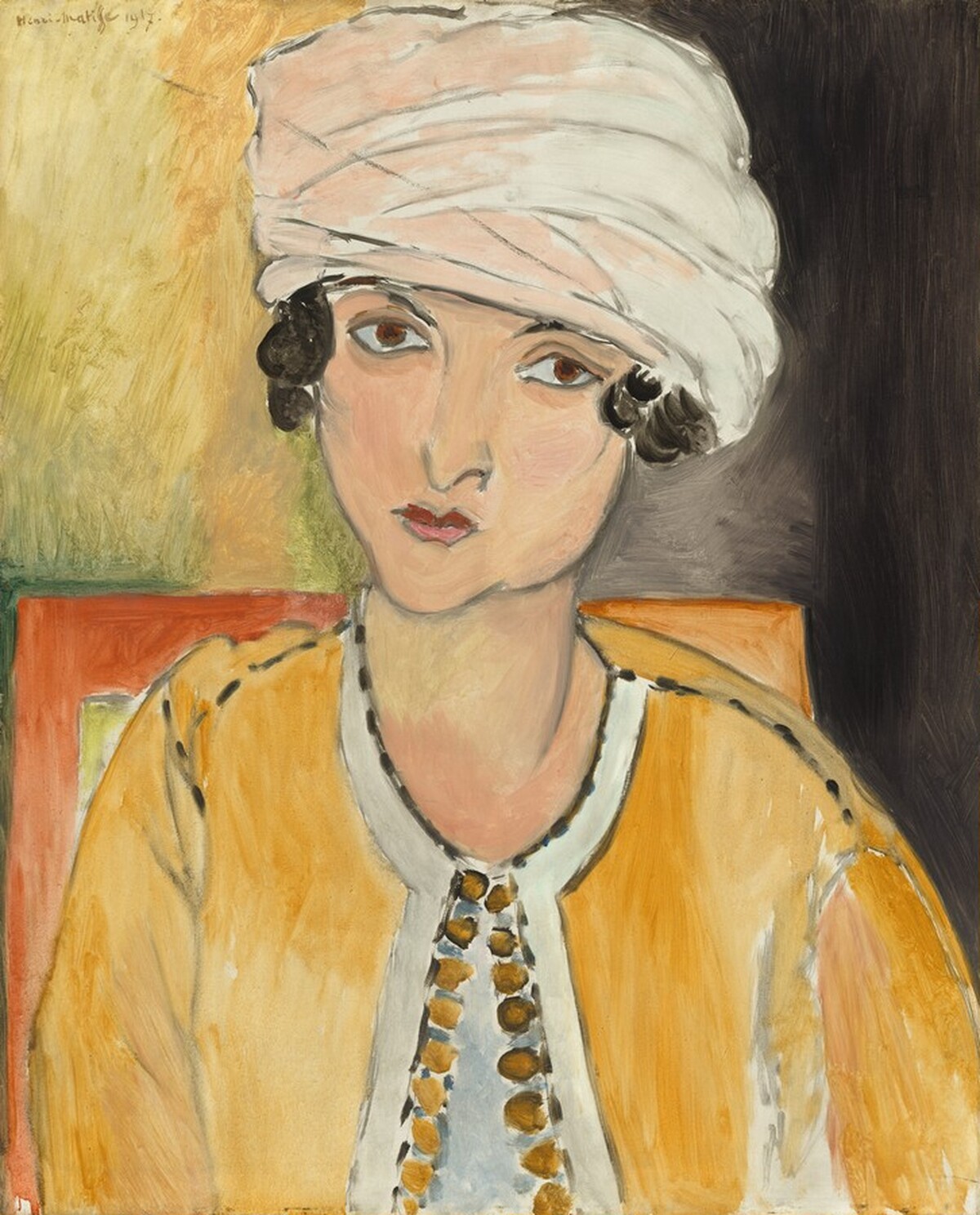 Lorette with Turban, Yellow Jacket by Henri Matisse