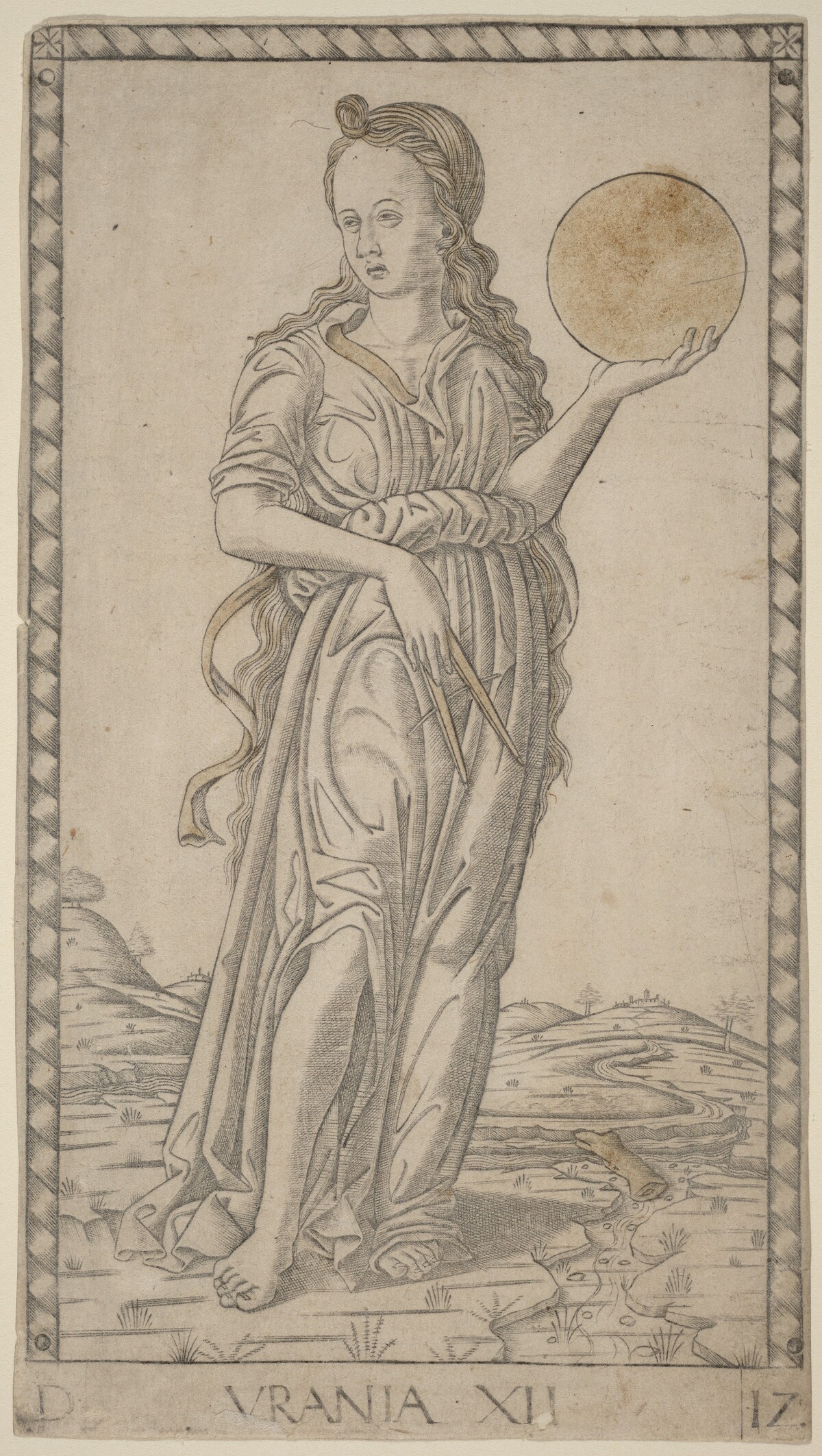 Urania by Master of the E-Series Tarocchi