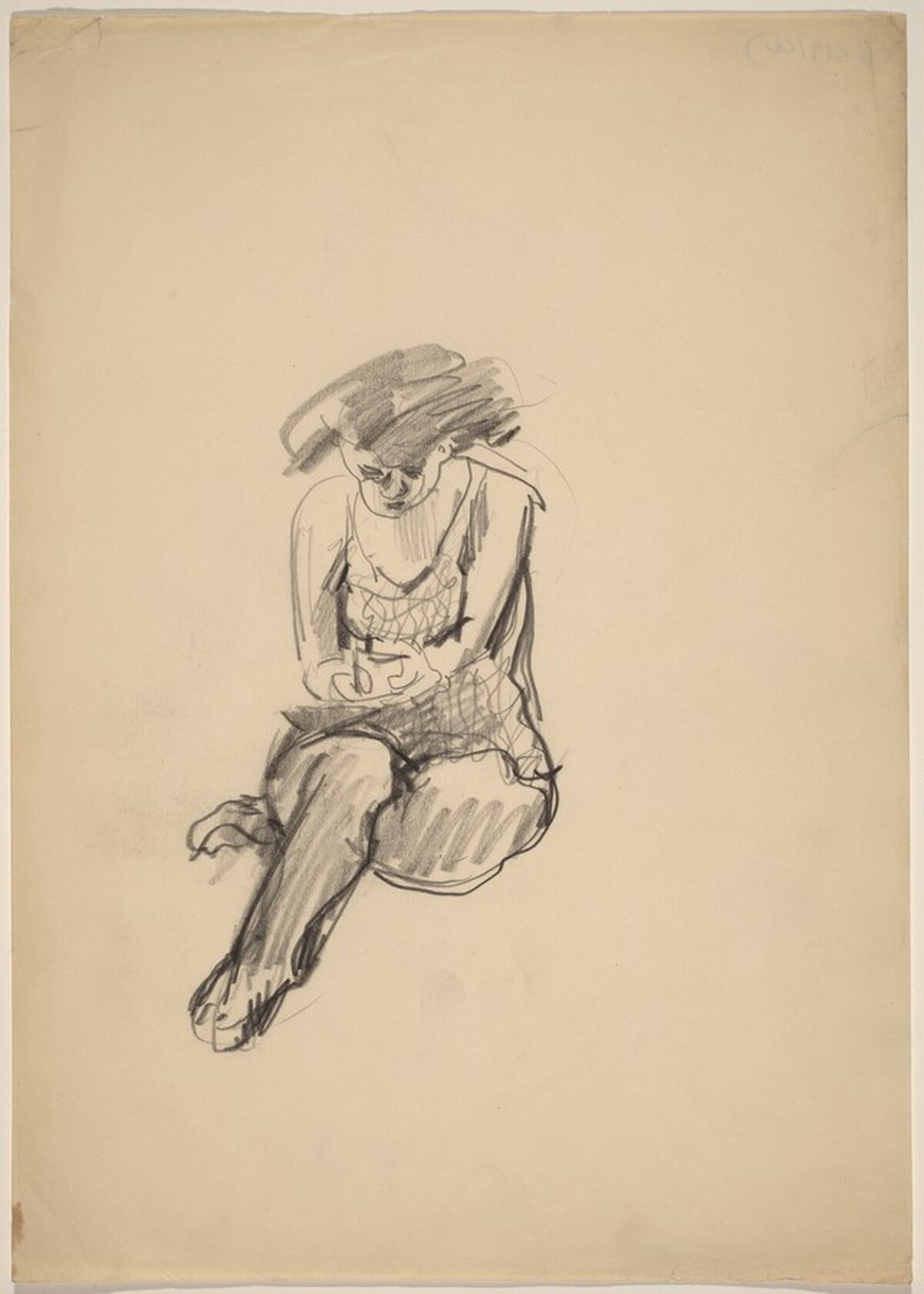 Seated Woman with Right Ankle Under Left Knee by Mark Rothko