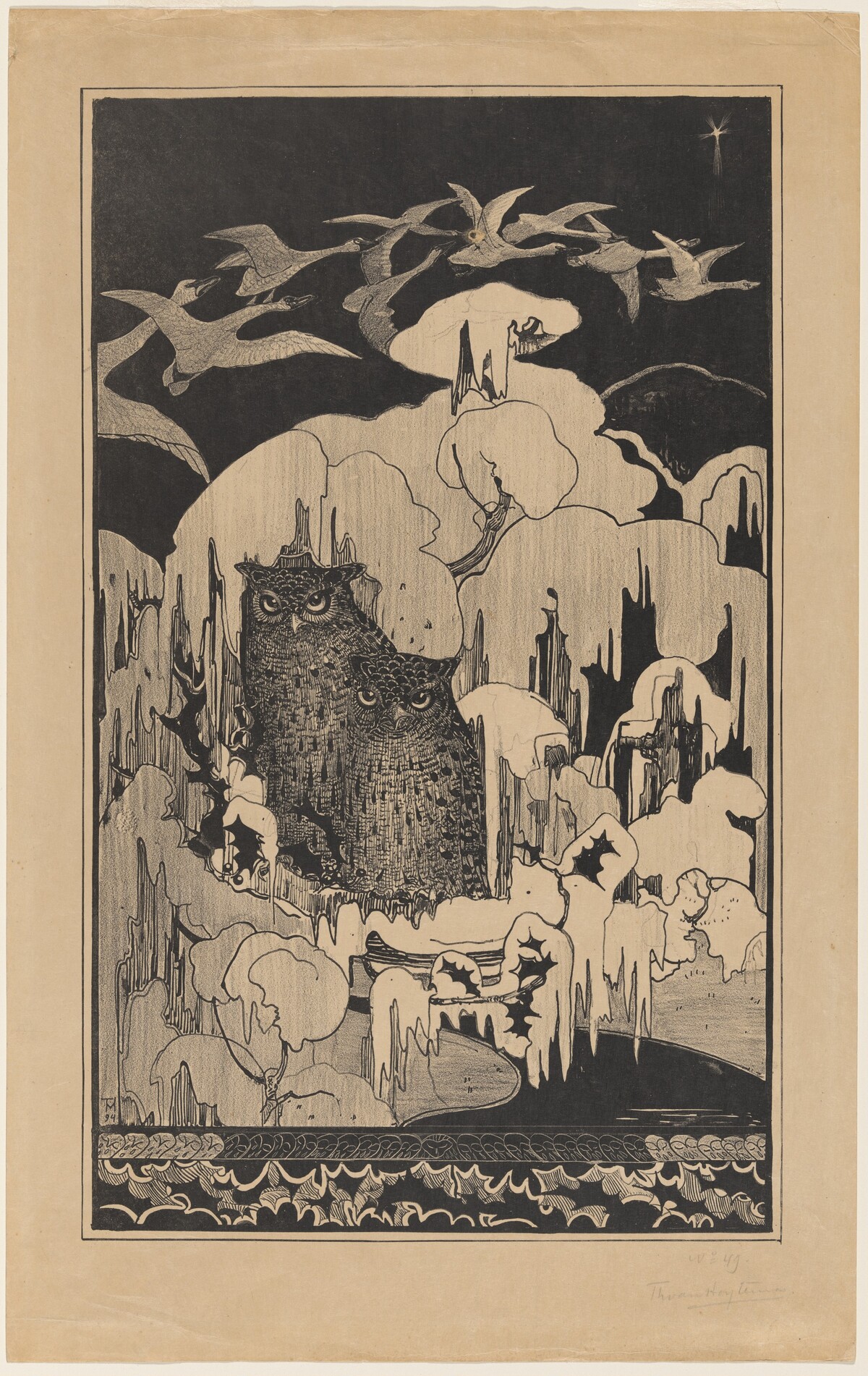 Kerstnacht (Christmas Eve) by Theodoor van Hoijtema