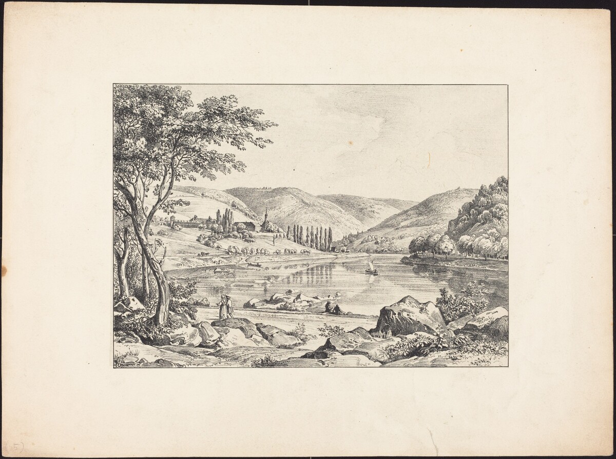 The Convent of Neuburg from Haarlass by Ernst Fries