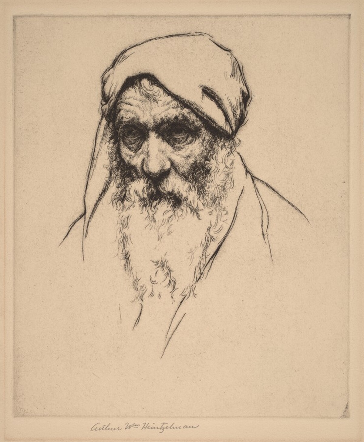 Portrait Study of an Old Man by Arthur William Heintzelman