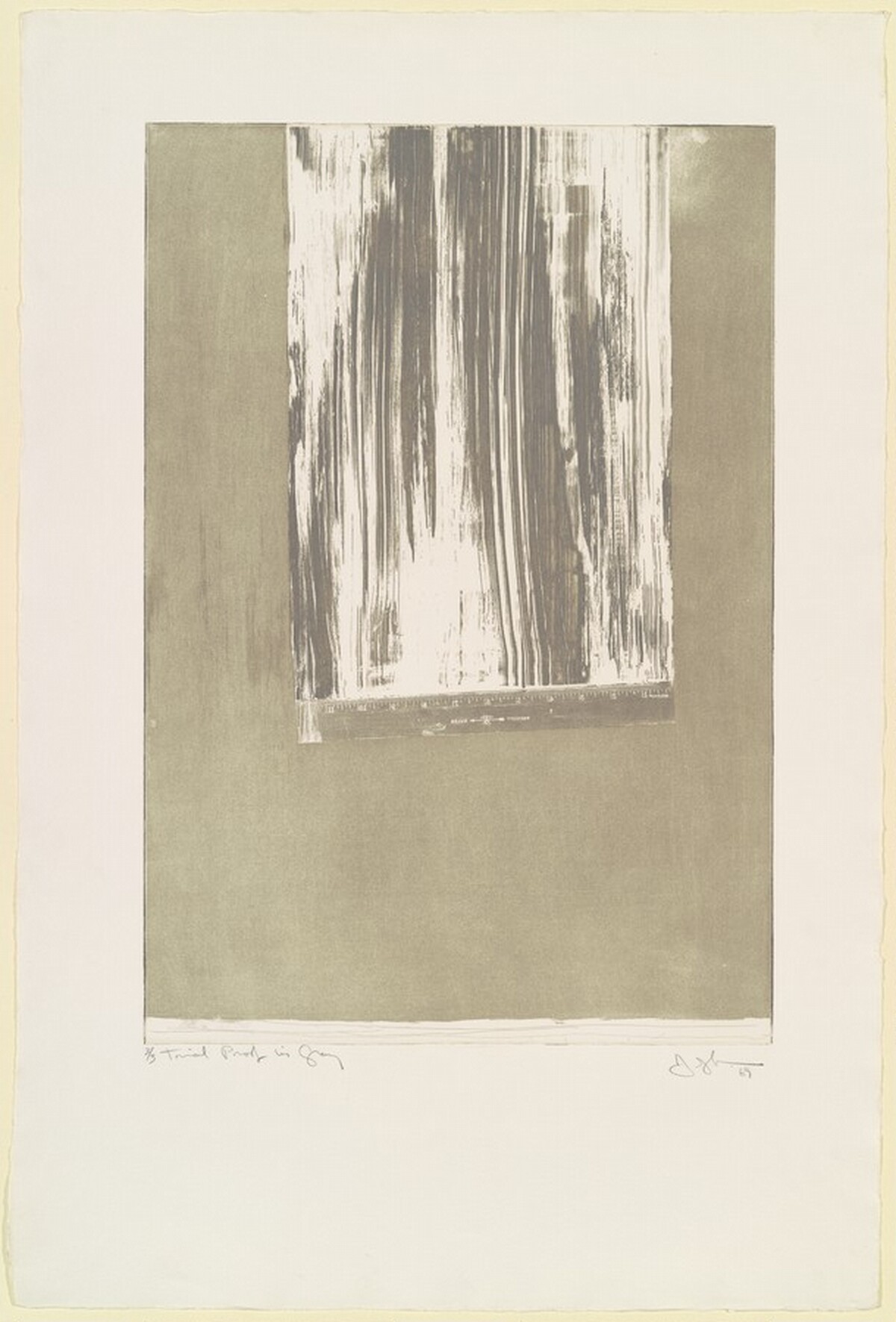 Untitled, Second State (Ruler) [trial proof] by Jasper Johns