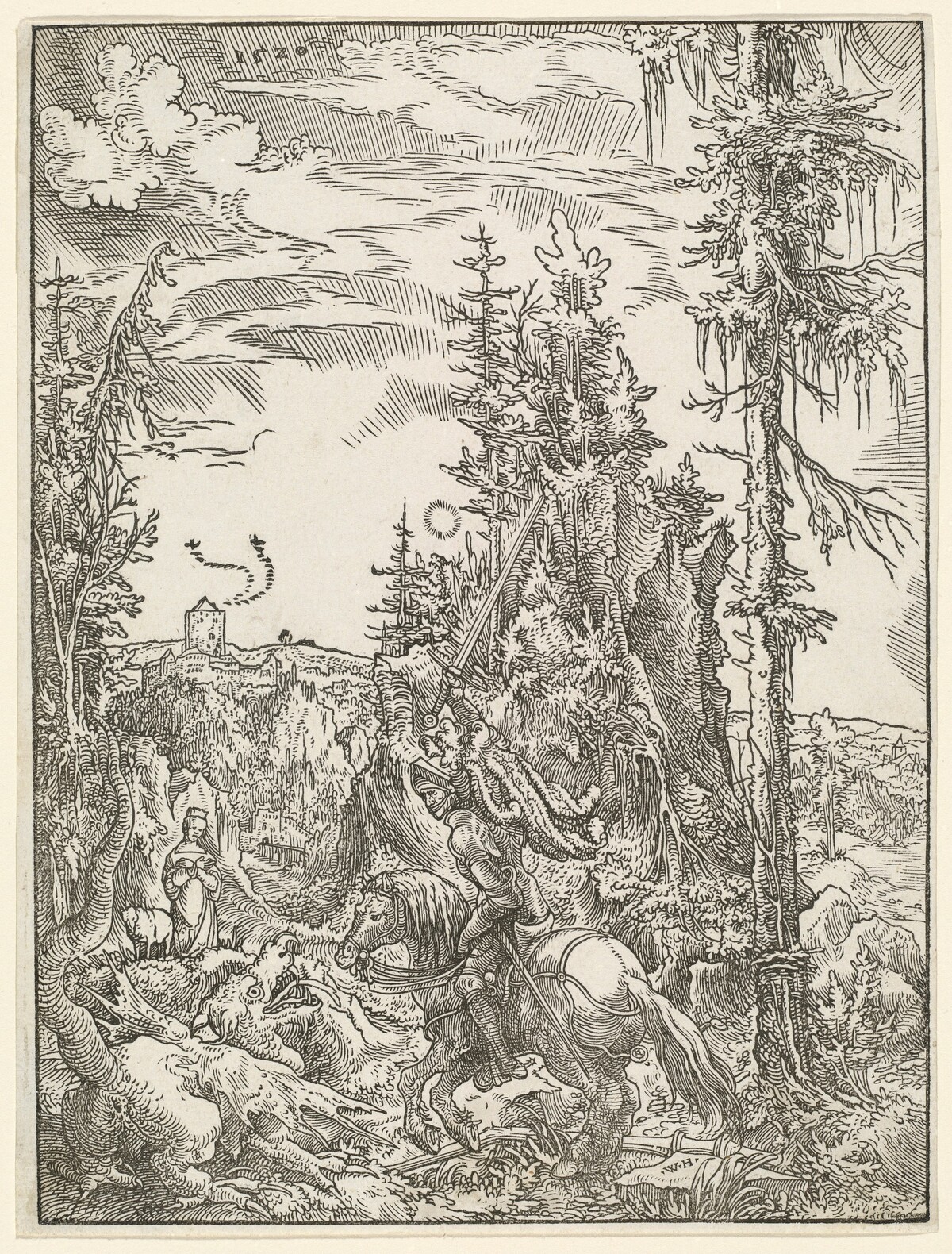 Saint George Killing the Dragon by Wolf Huber