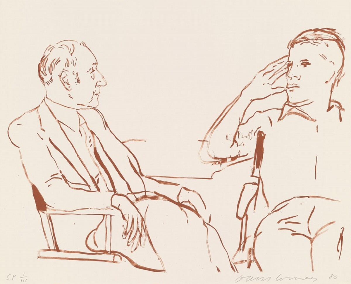 Bill and James I [special proof] by David Hockney