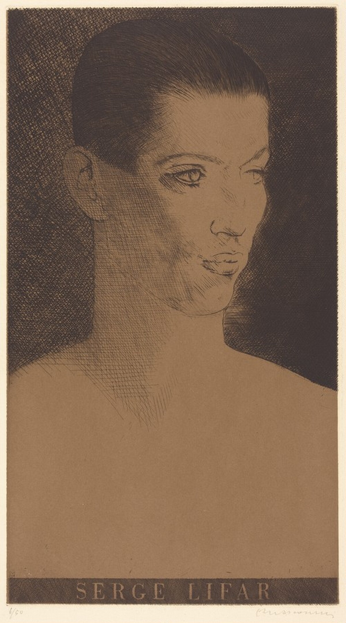Serge Lifar by Louis Casimir Ladislas Marcoussis