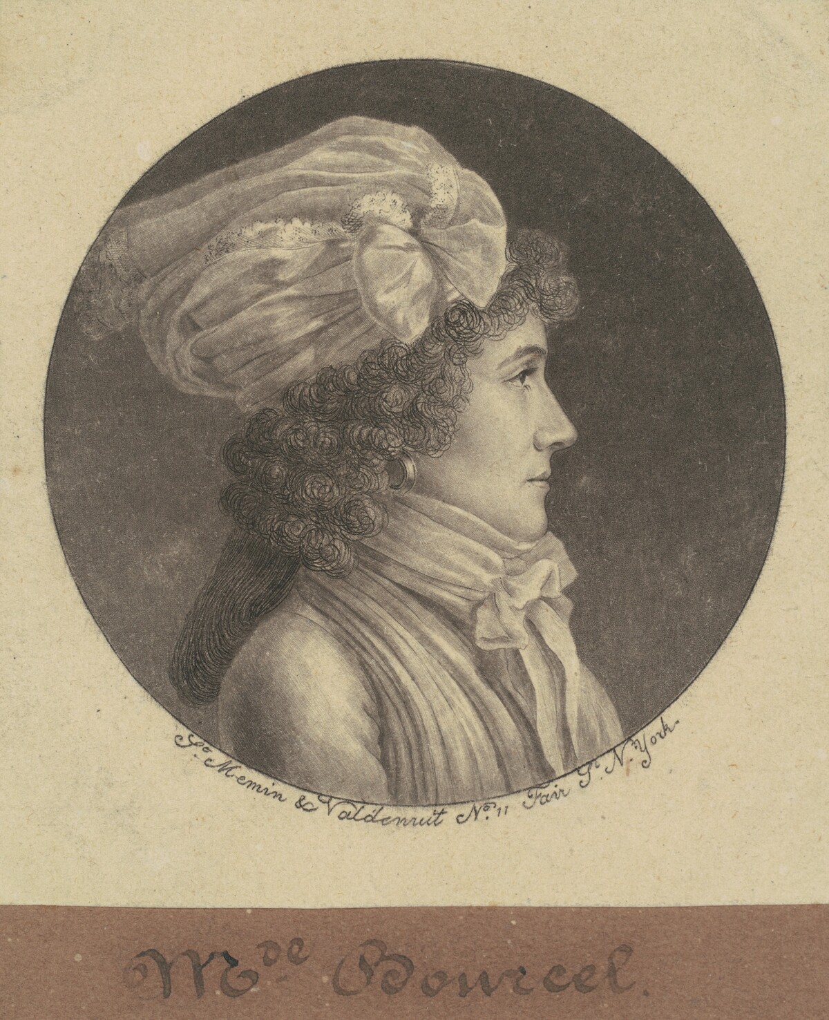 Marie Francoise Bancel by Charles B. J. Févret de Saint-Mémin