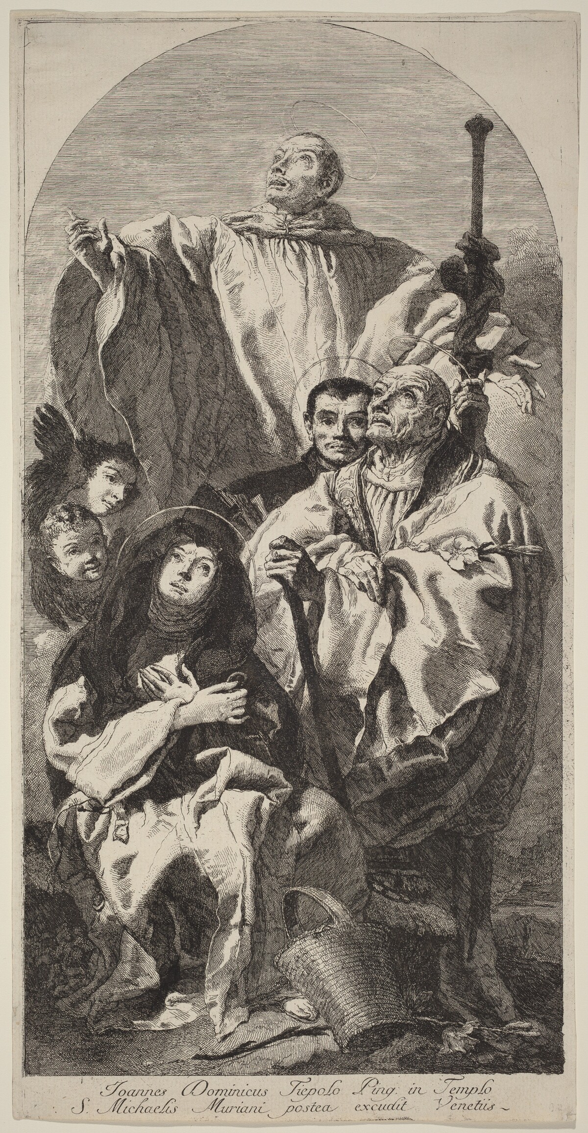 Four Saints of the Benedictine Order by Giovanni Domenico Tiepolo