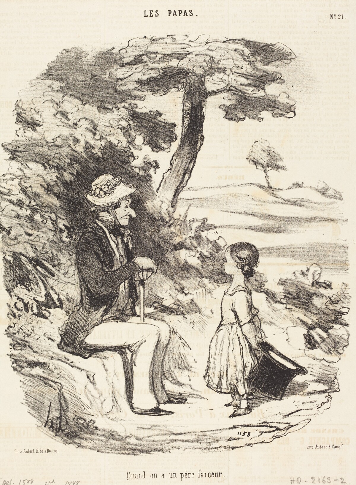 Quand on a un père farceur by Honoré Daumier