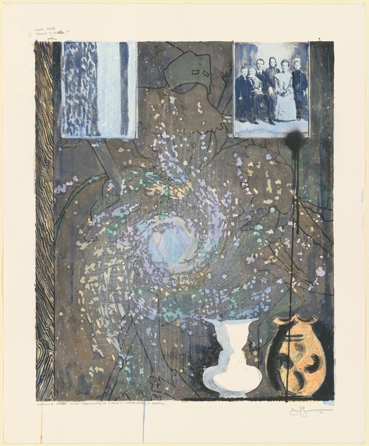 Untitled (American Center) [working proof] by Jasper Johns