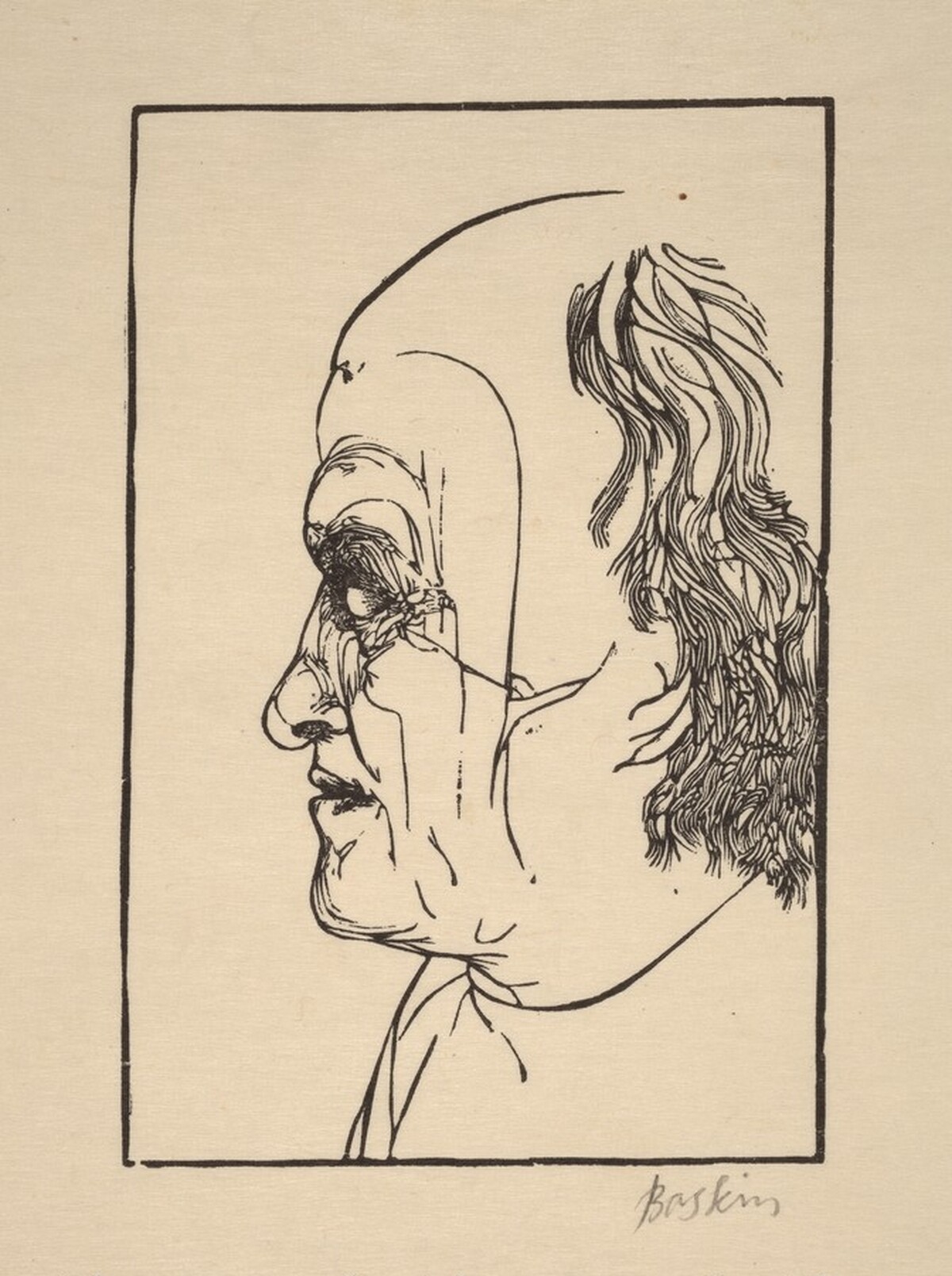 Blake, after a Drawing by John Linnell by Leonard Baskin