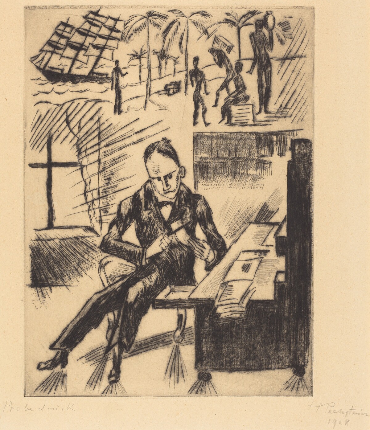 Heidenstamm I by Max Pechstein