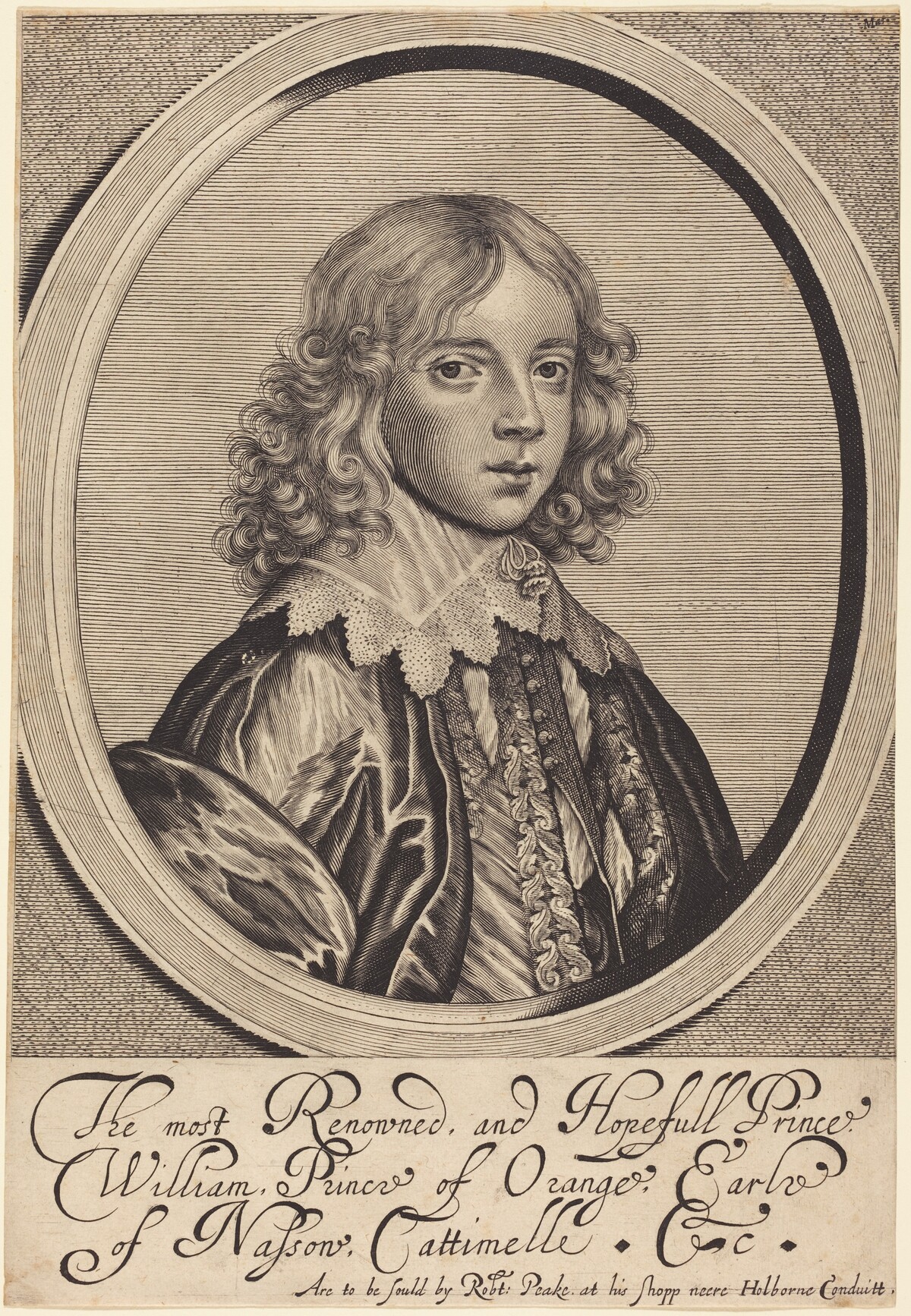 William II, Prince of Orange by William Faithorne