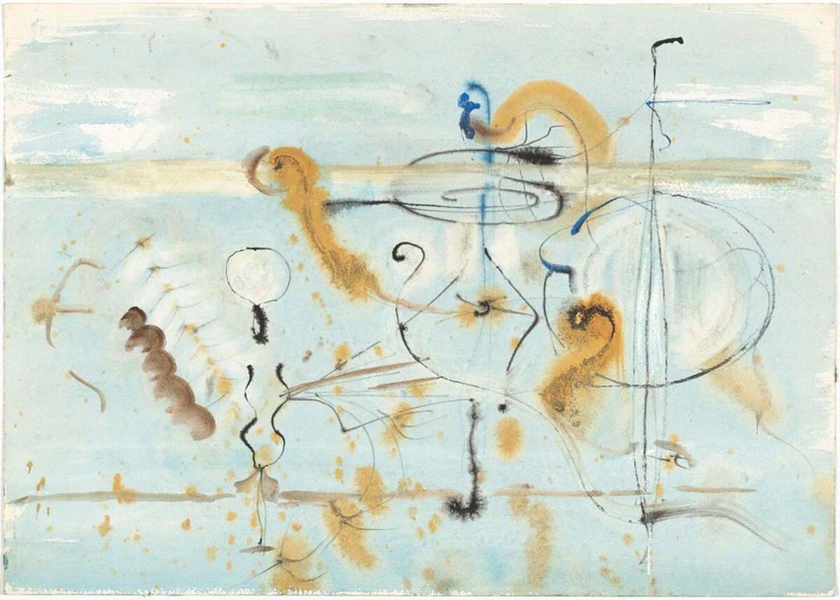 Abstract Composition in Blue, Green, Black, and Brown by Mark Rothko