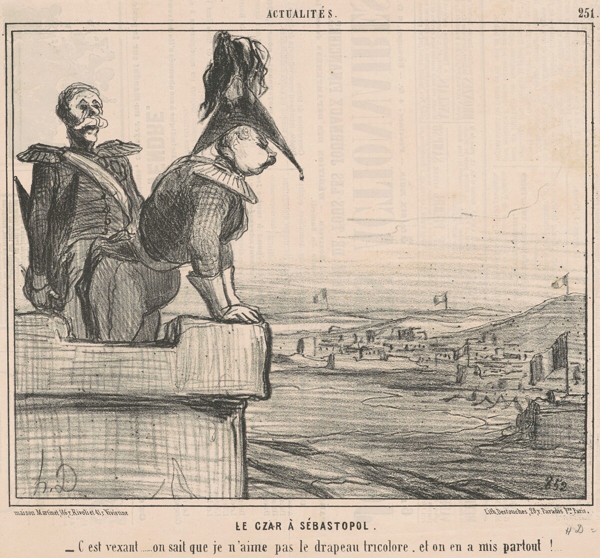Le czar a Sébastopol by Honoré Daumier