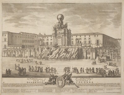The Prima Macchina for the Chinea of 1722: The Temple of Janus