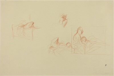 a) Sheet of Sketches (recto); b) Sheet of Sketches (verso)
