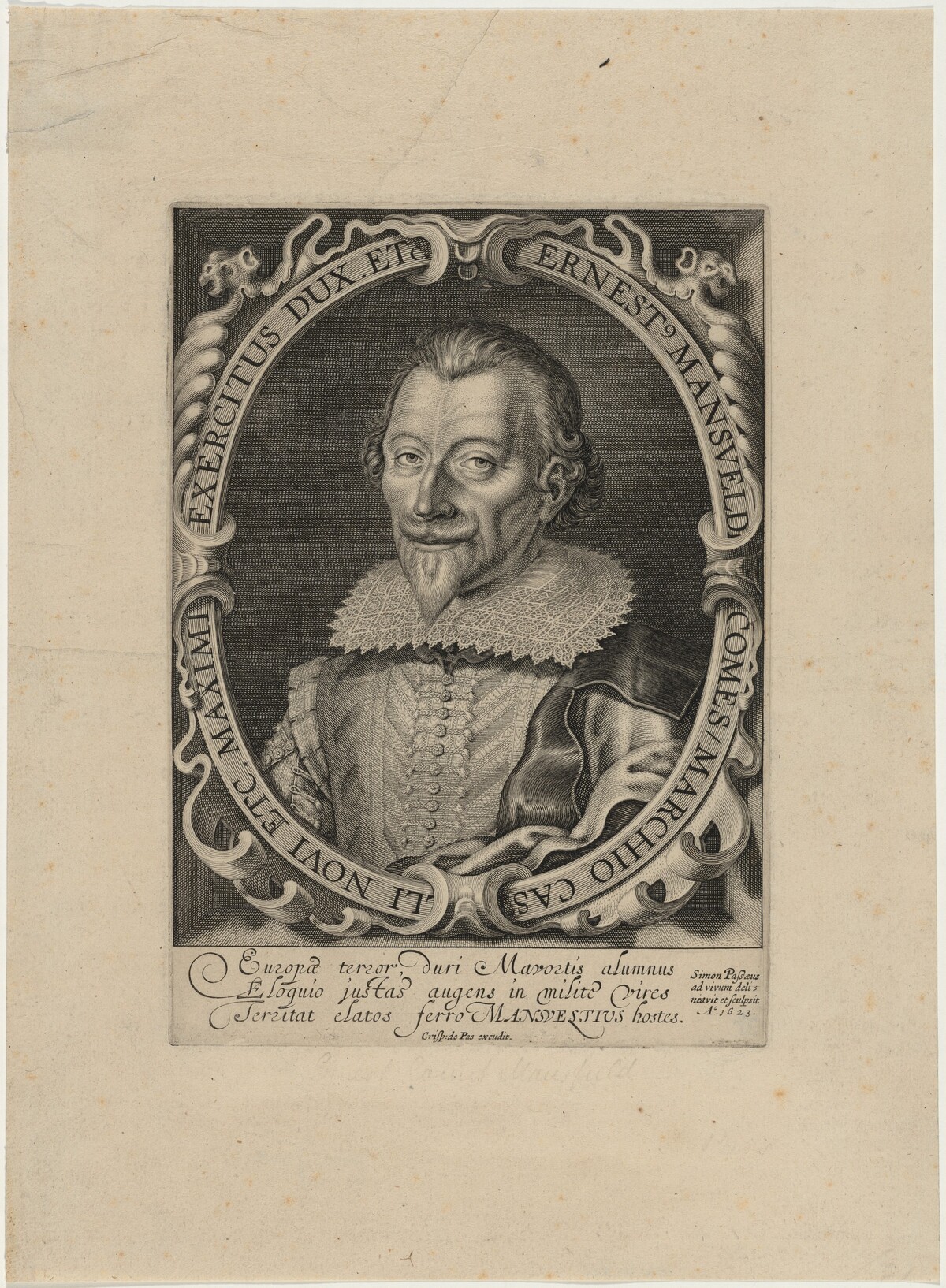 Ernest, Count of Mansfeld by Simon de Passe