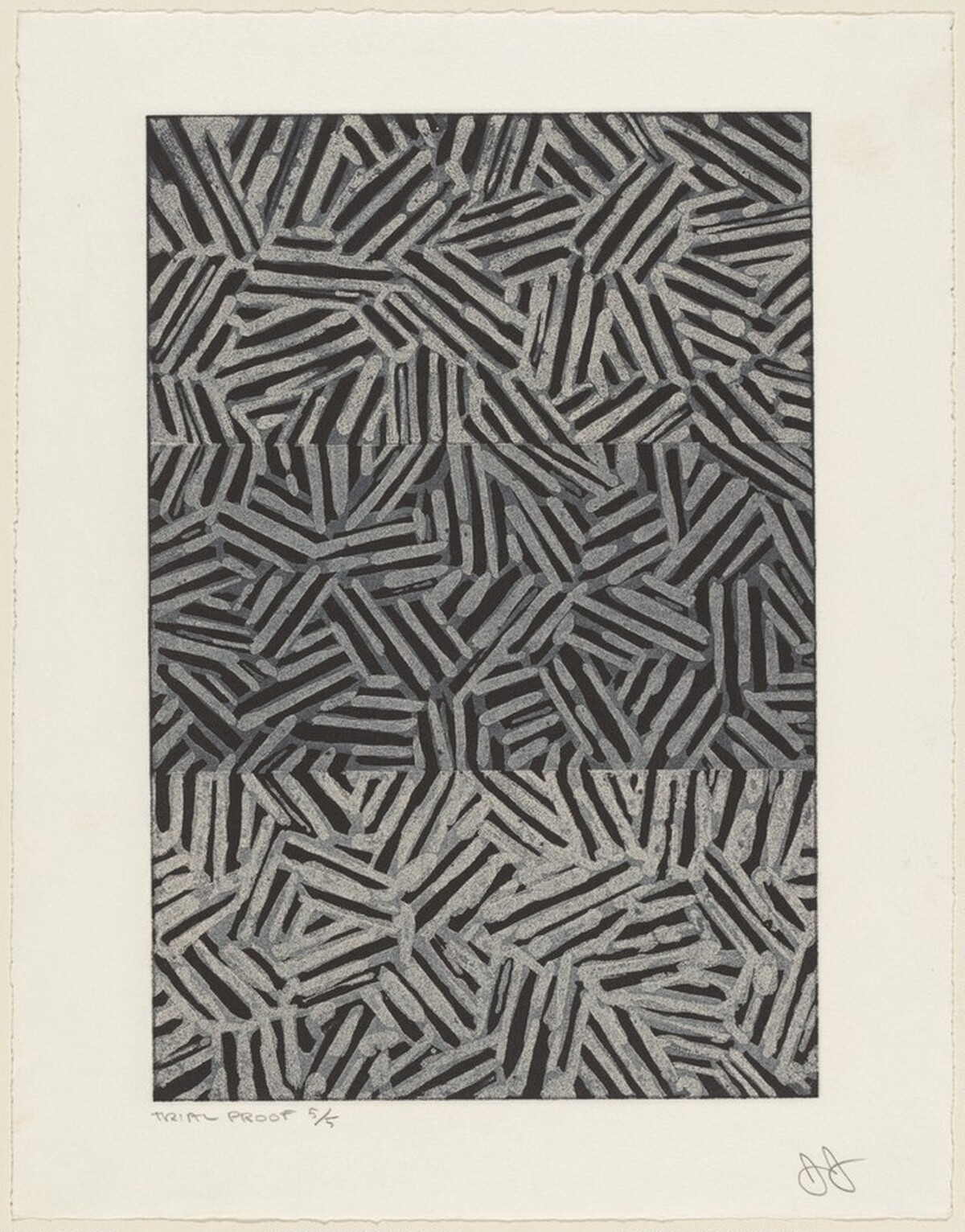 Corpse and Mirror [trial proof 5] by Jasper Johns