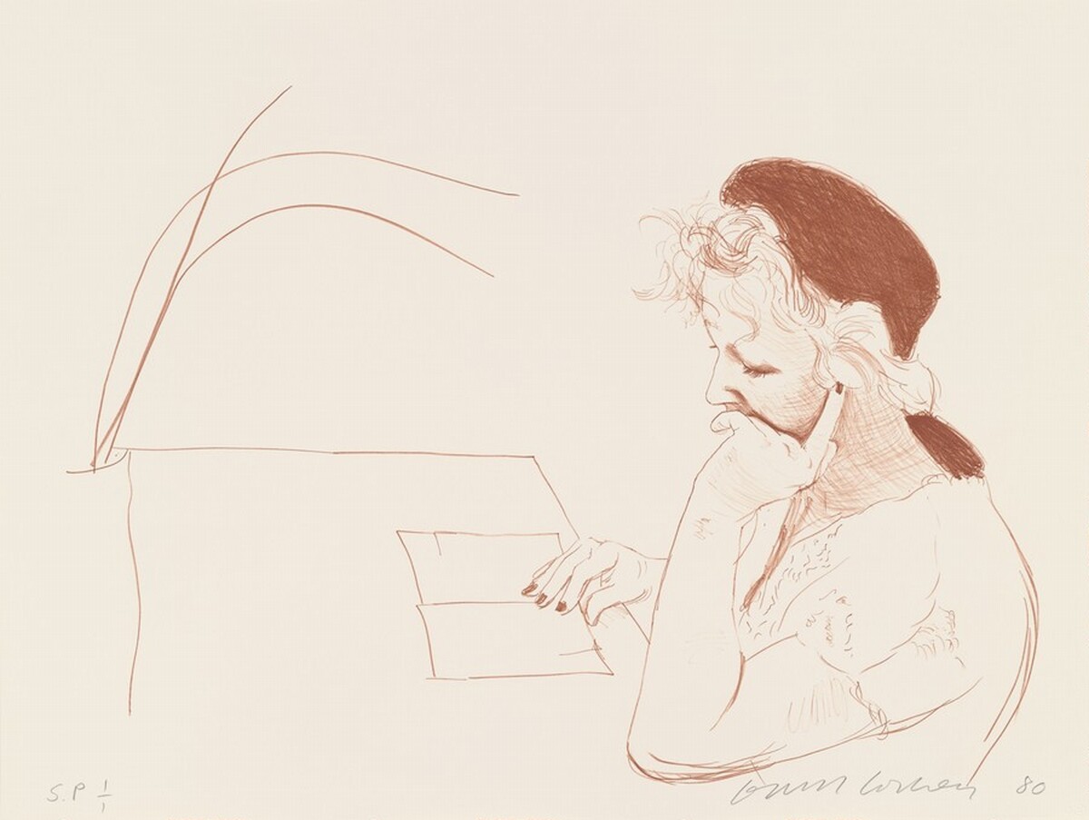 Celia Reading [special proof] by David Hockney