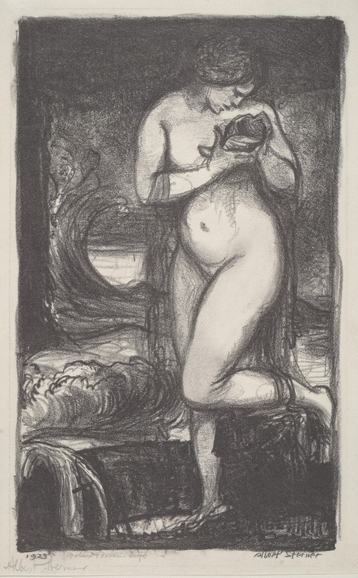 Nude with Shell by Albert Edward Sterner
