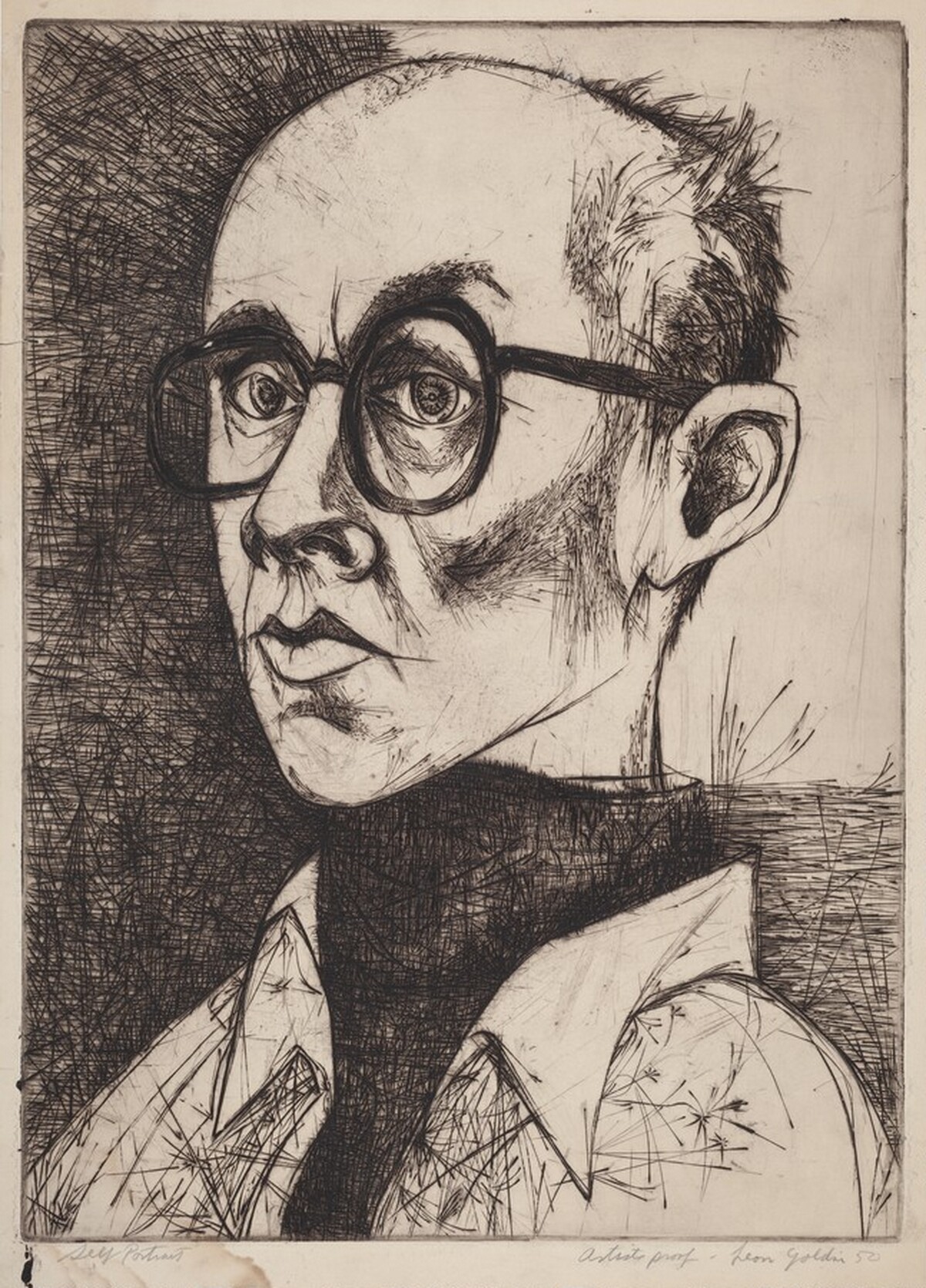 Self-Portrait by Leon Goldin