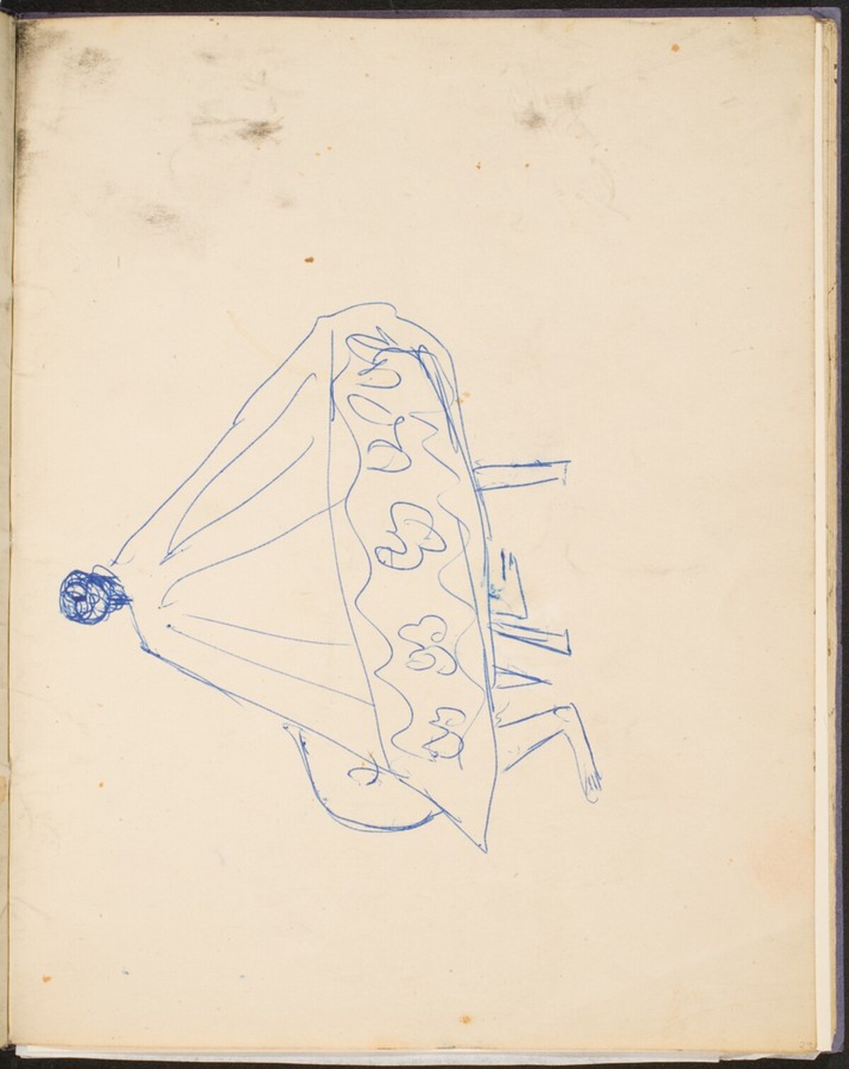 Sitzende Frau im Umhang (Seated Figure with a Cape) [p. 29] by Max Beckmann