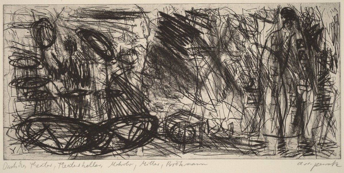 Deutsches Theater... (German Theater...) by A.R. Penck