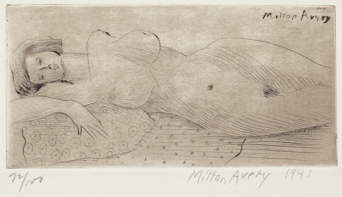 Reclining Nude by Milton Avery