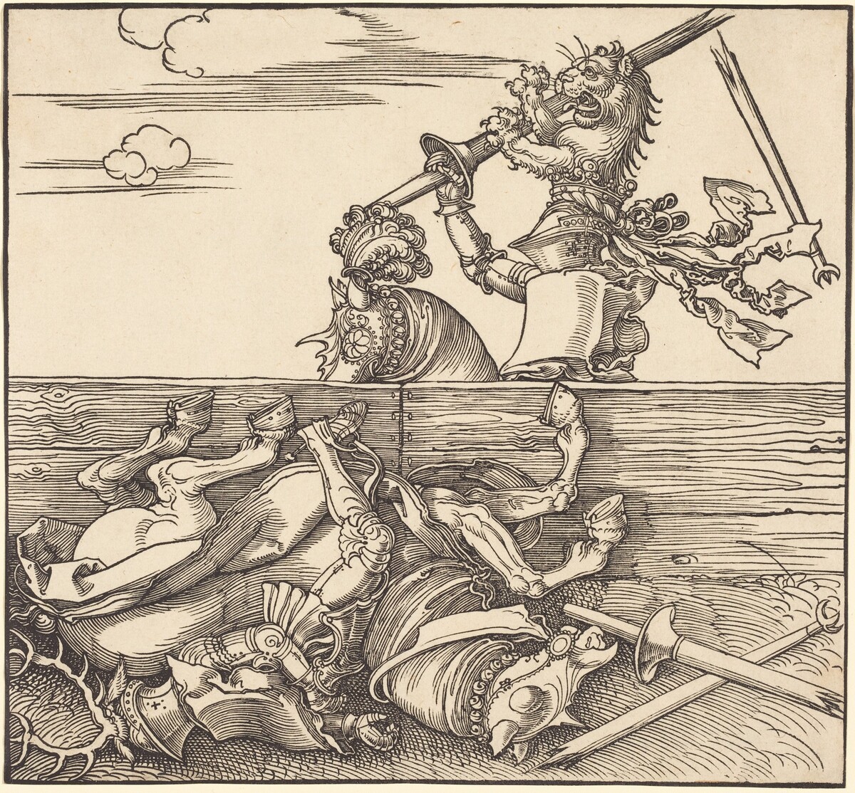Italian Joust of Peace by Albrecht Dürer