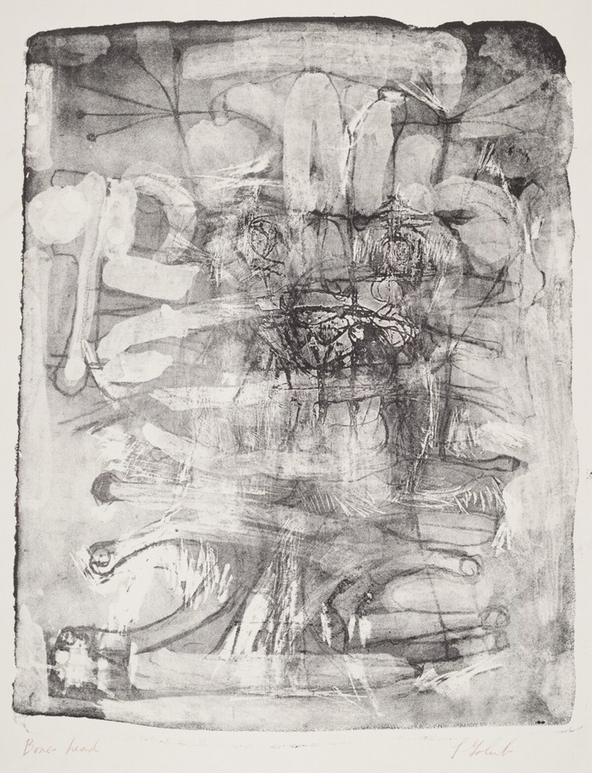Bone-Head by Leon Golub