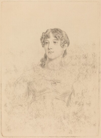 Lady Maria Hooker When Miss Turner at Age Seventeen