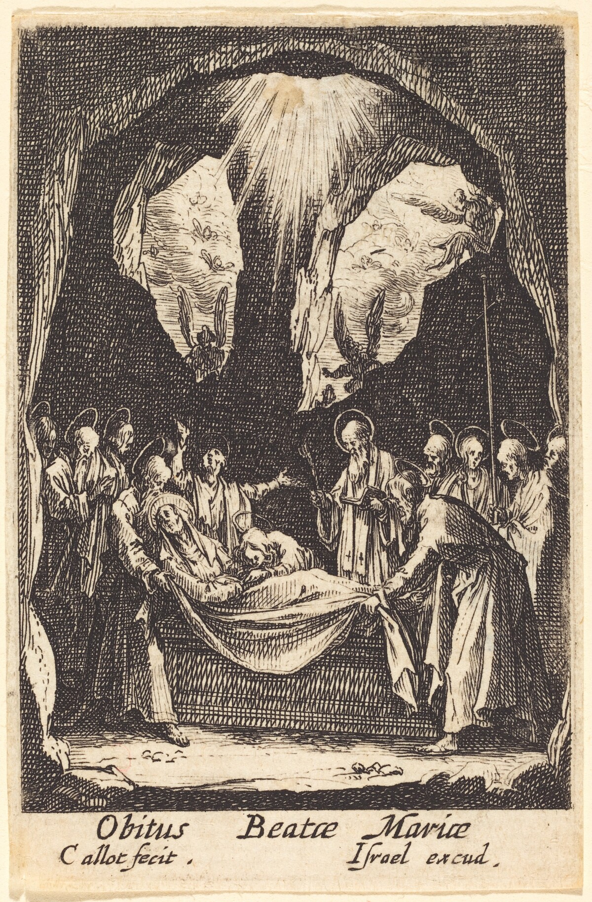 The Burial of the Virgin by Jacques Callot