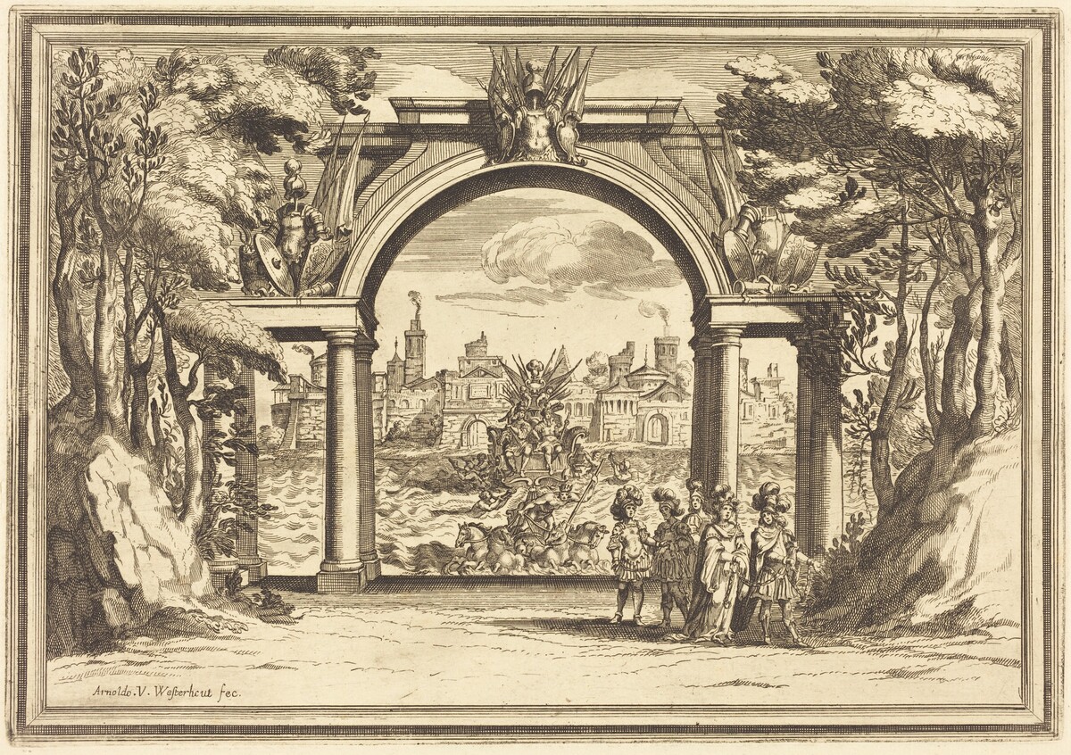 Il Greco in Troia: Plate 1 by Arnold von Westerhout