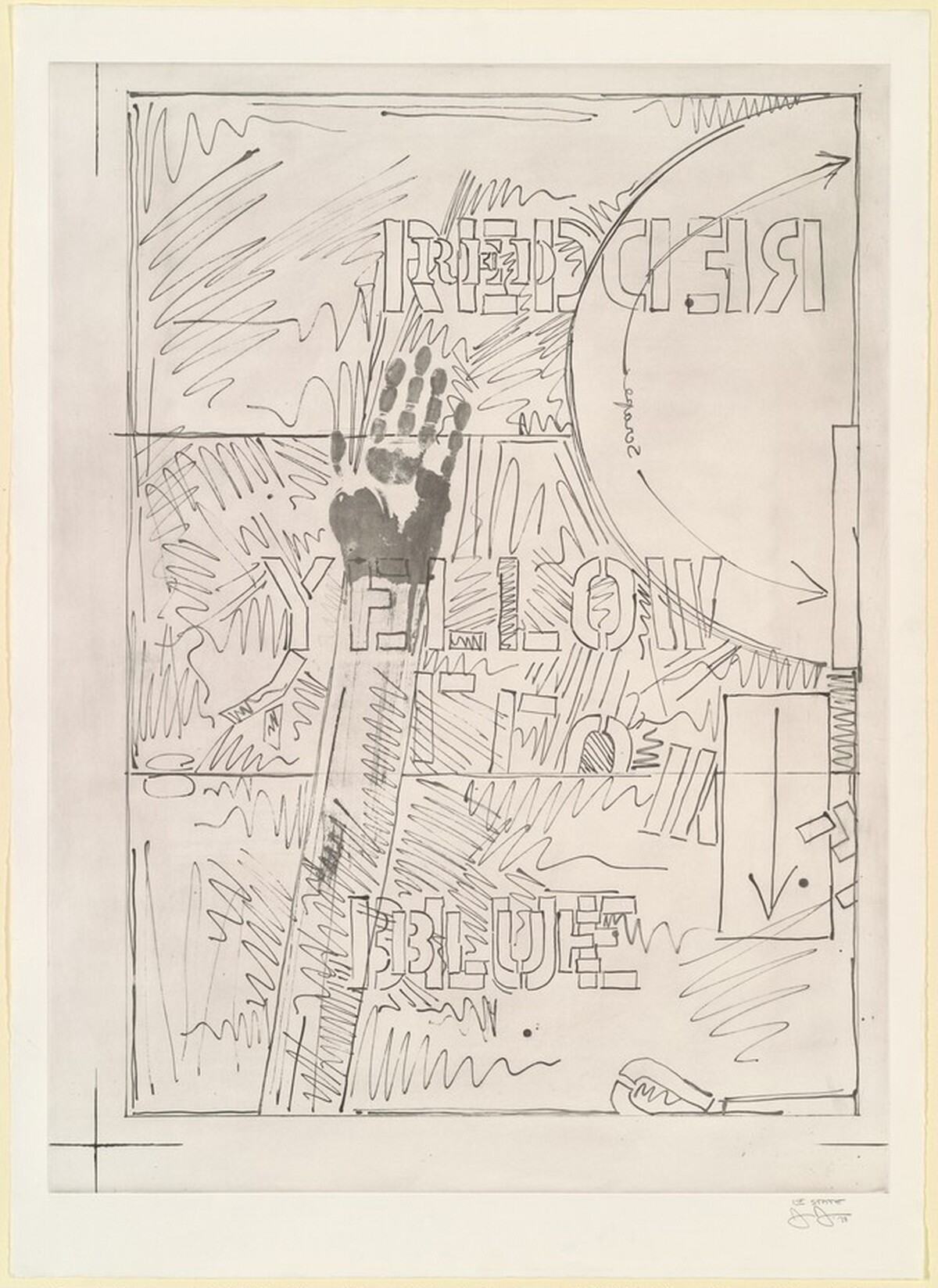 Land's End [state proof of 1st state] by Jasper Johns
