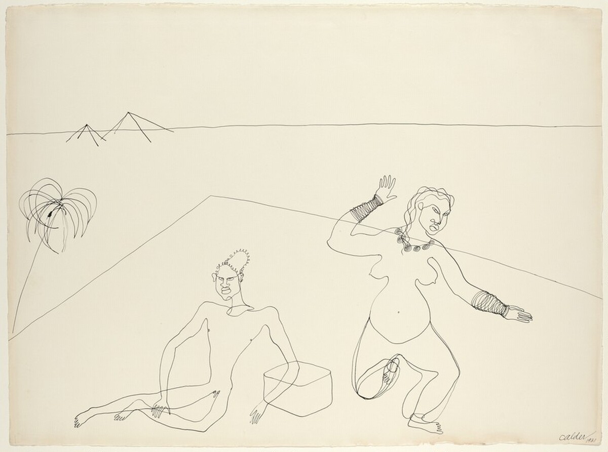 Couple in Egypt by Alexander Calder