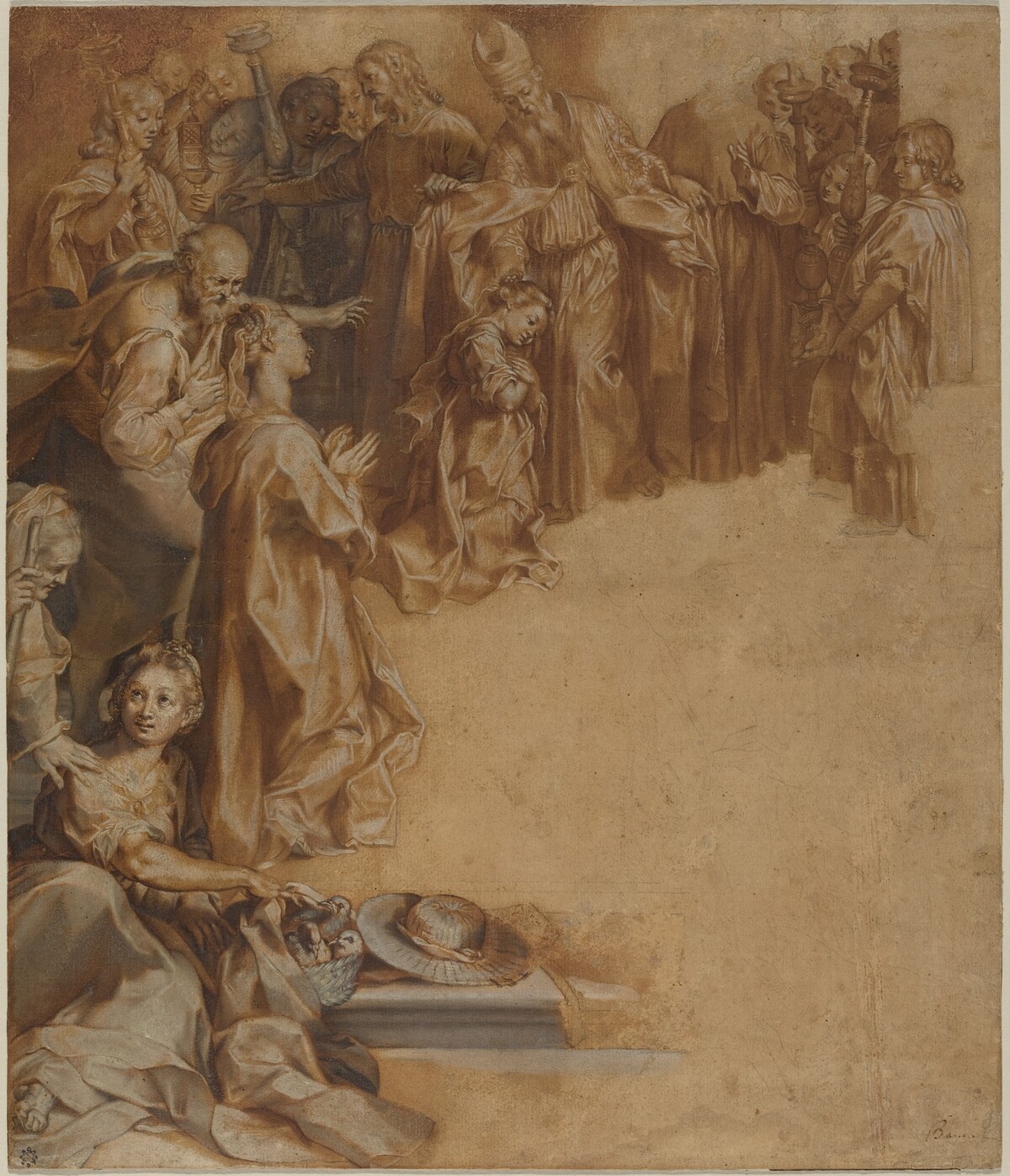 The Presentation of the Virgin in the Temple by Attributed to Federico Barocci