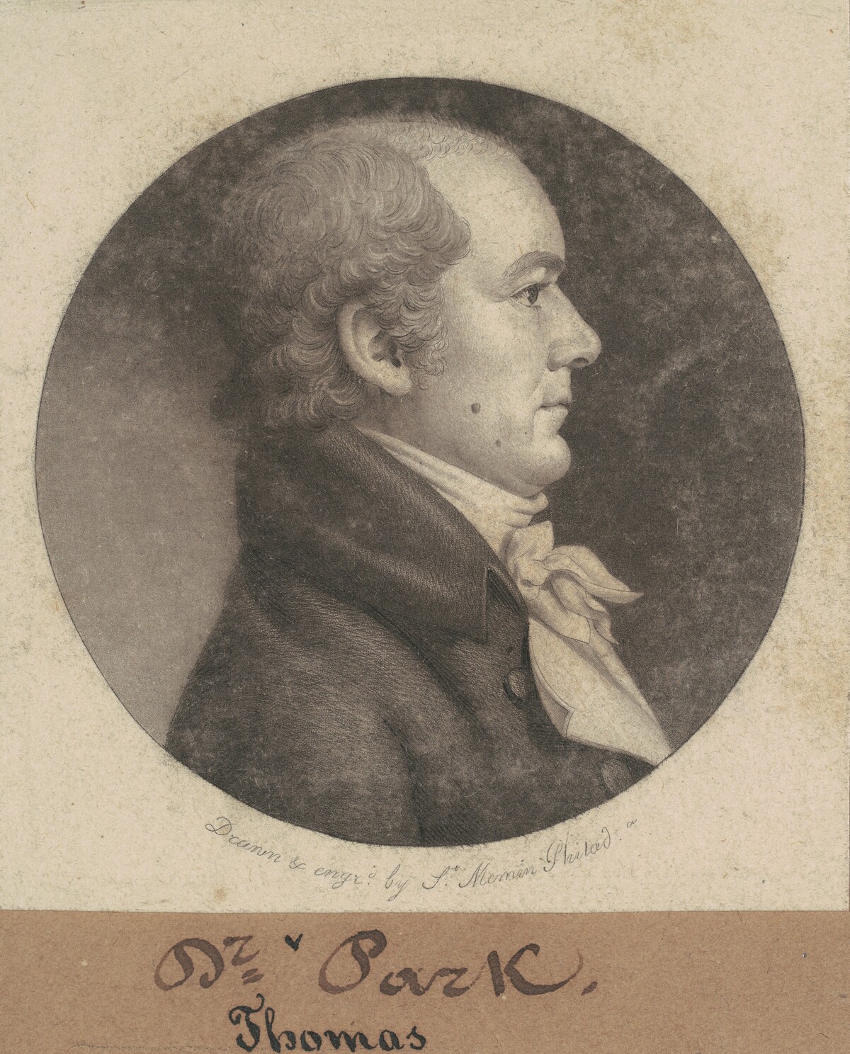 Thomas Parke by Charles B. J. Févret de Saint-Mémin