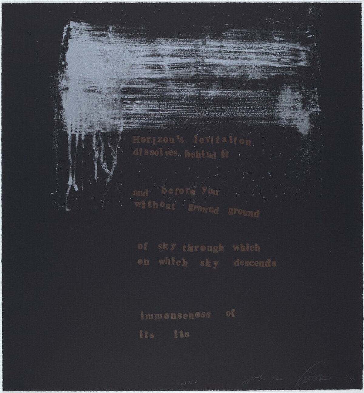 Horizon's Levitation by Pat Steir and John Yau