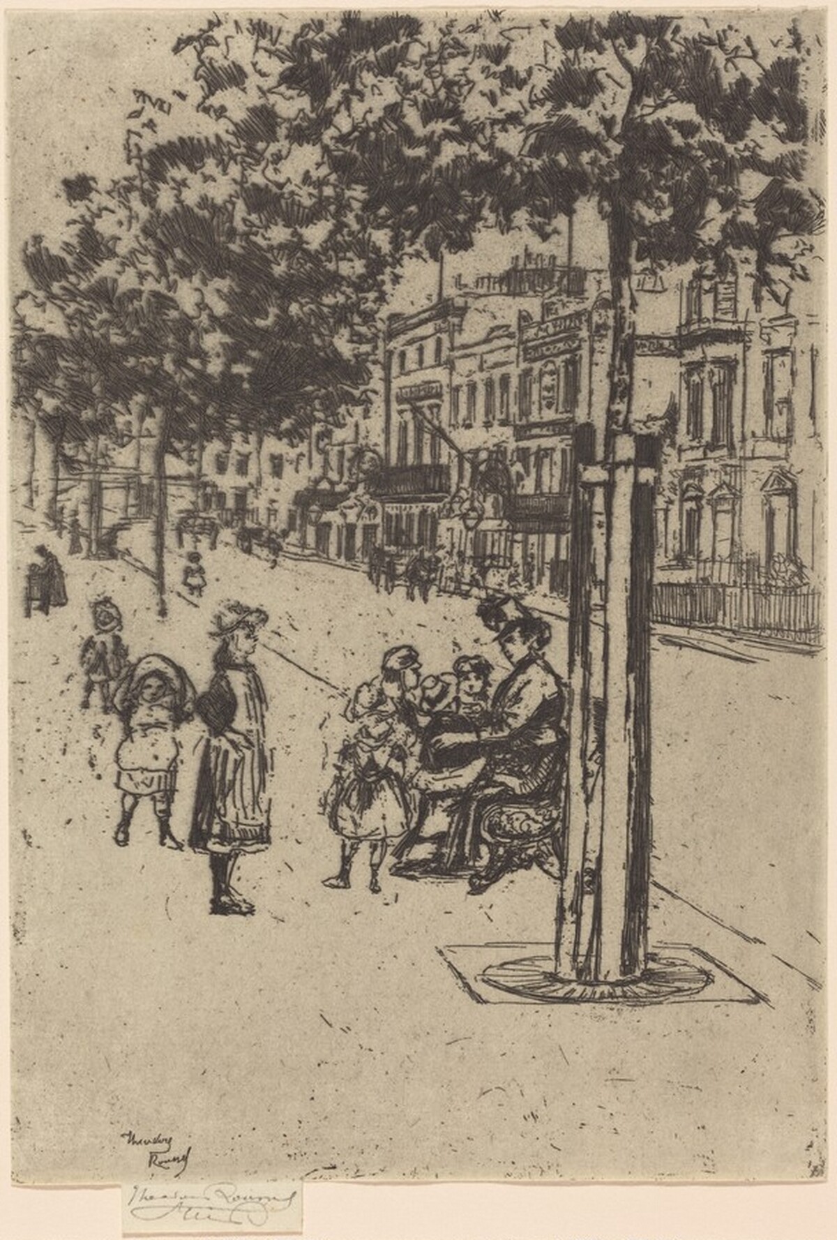 Chelsea Children, Chelsea Embankment by Théodore Roussel