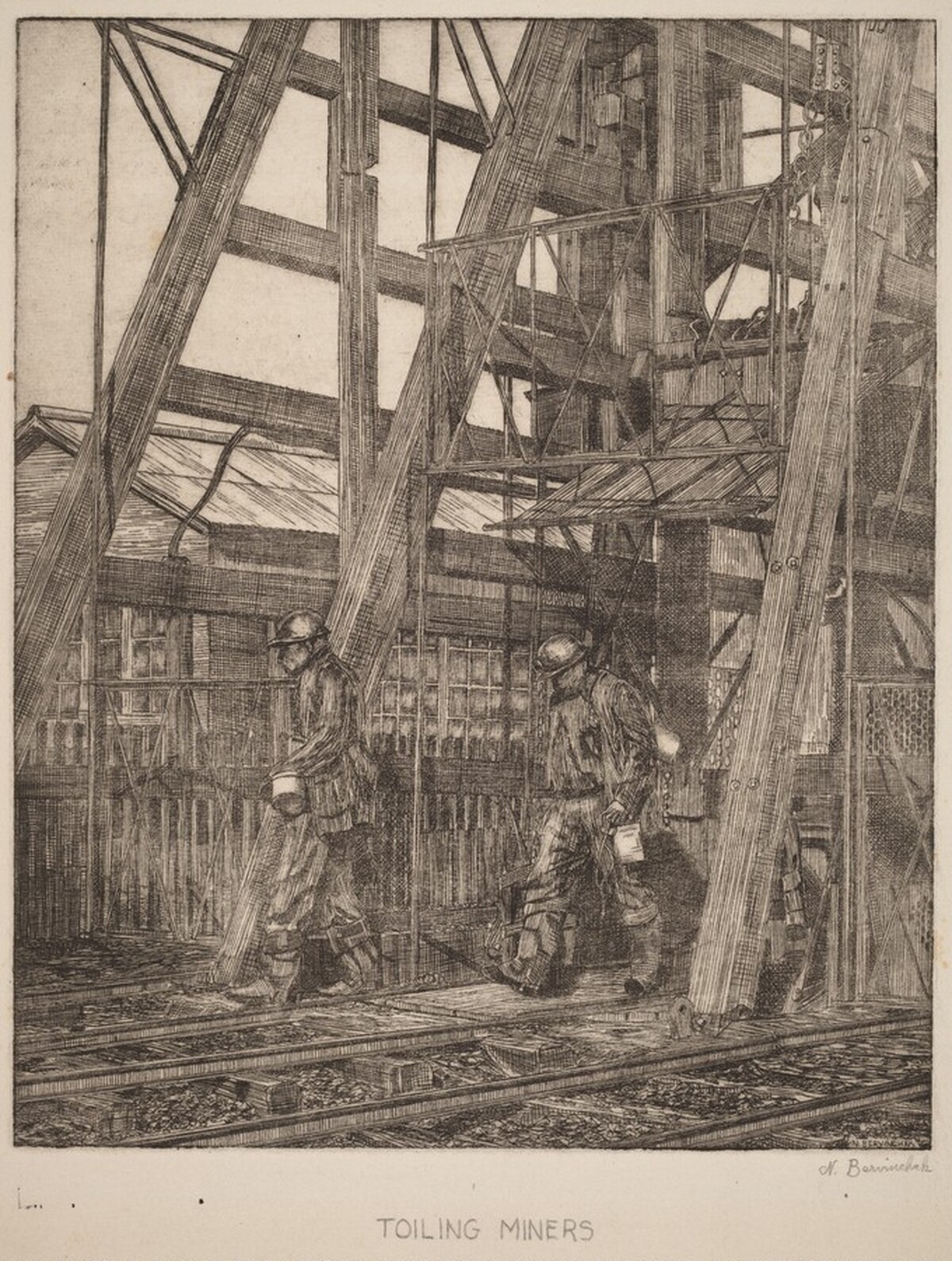 Toiling Miners by Nicholas Bervinchak