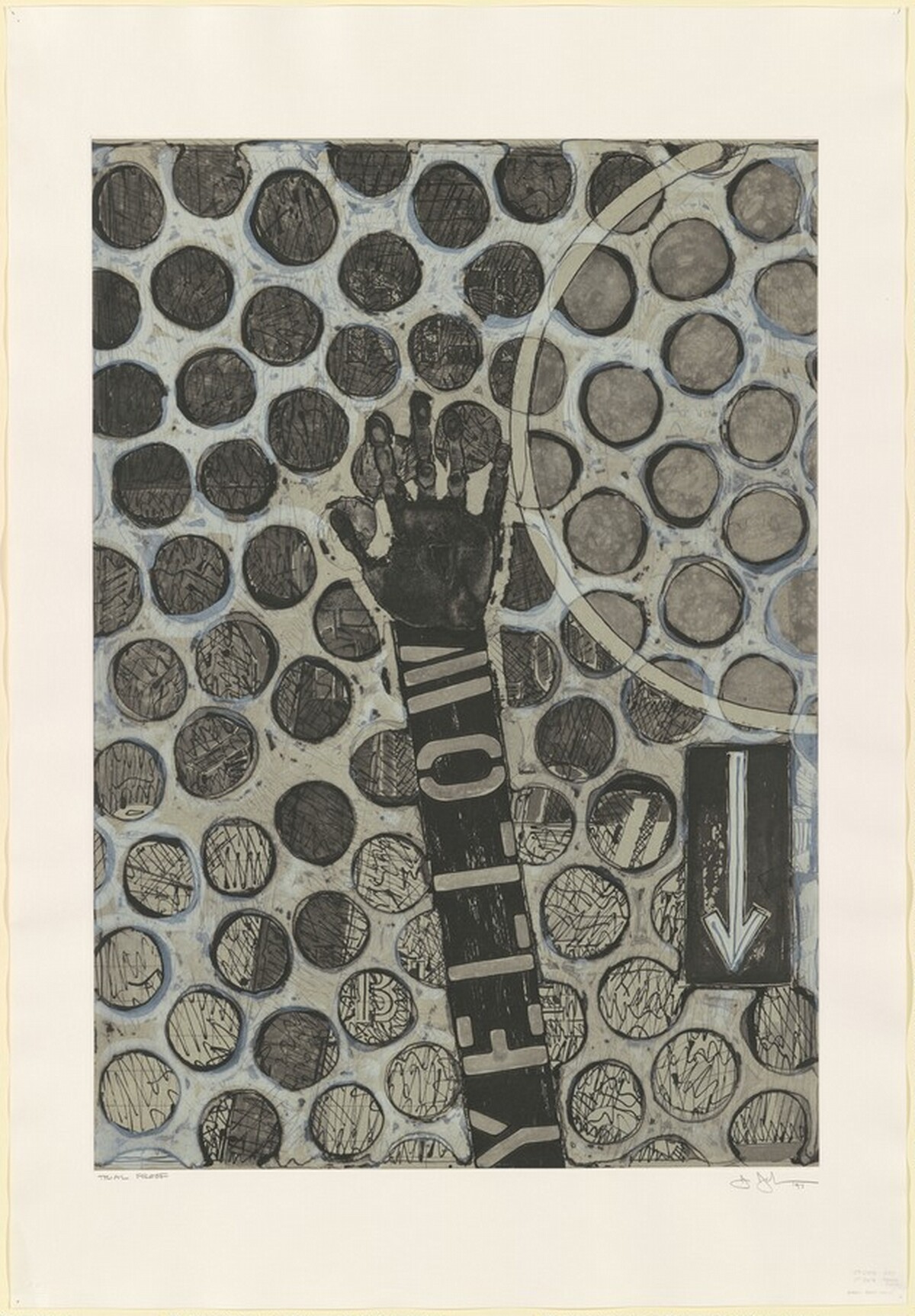 Untitled [trial proof] by Jasper Johns