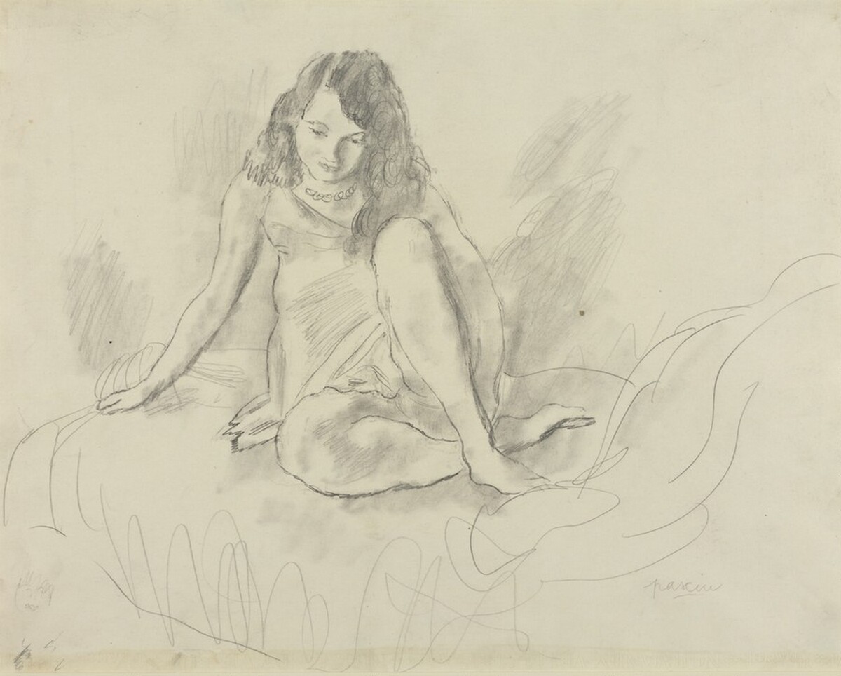 Seated Figure by Jules Pascin