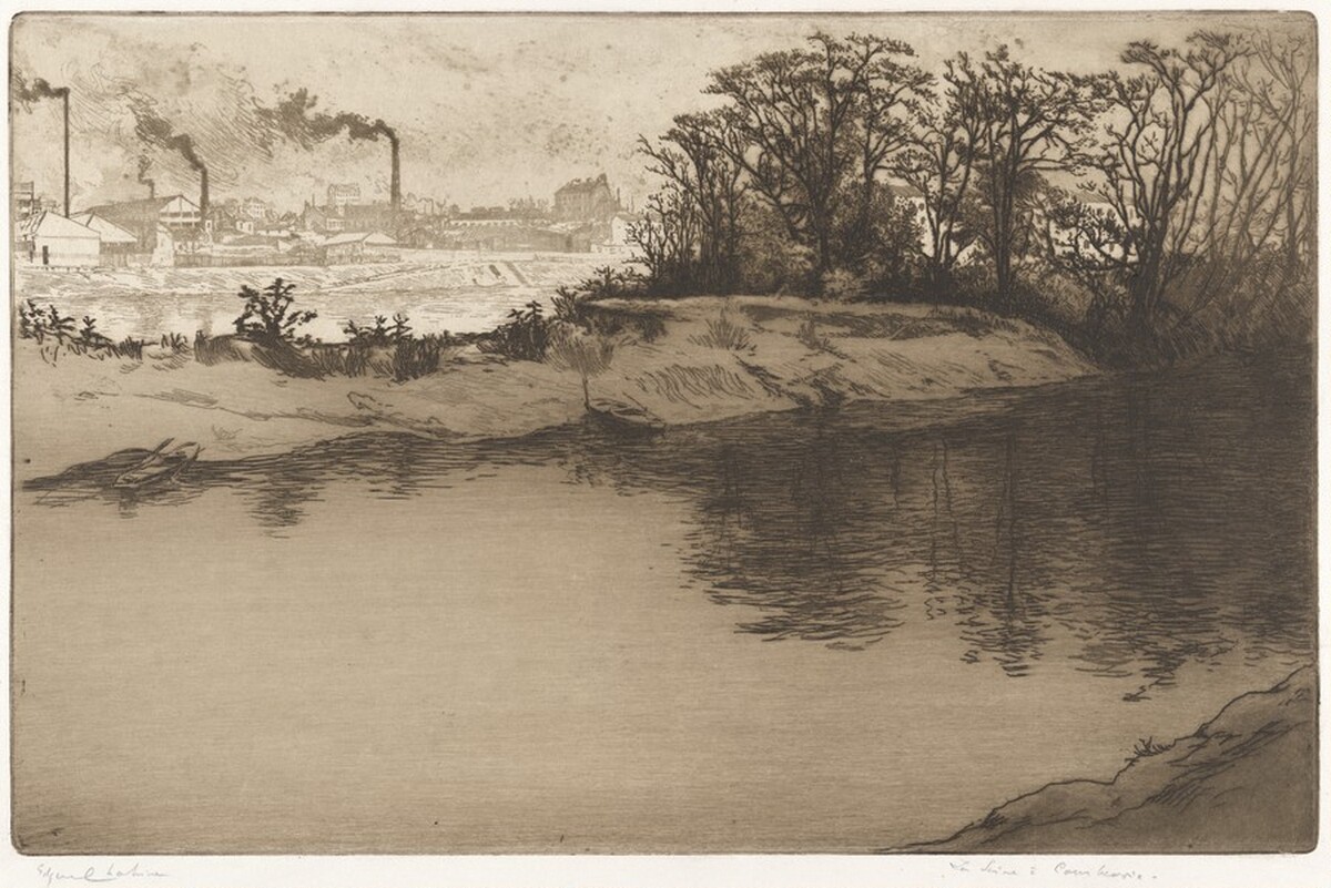 La Seine à Courbevoie (The Seine at Courbevole) by Edgar Chahine