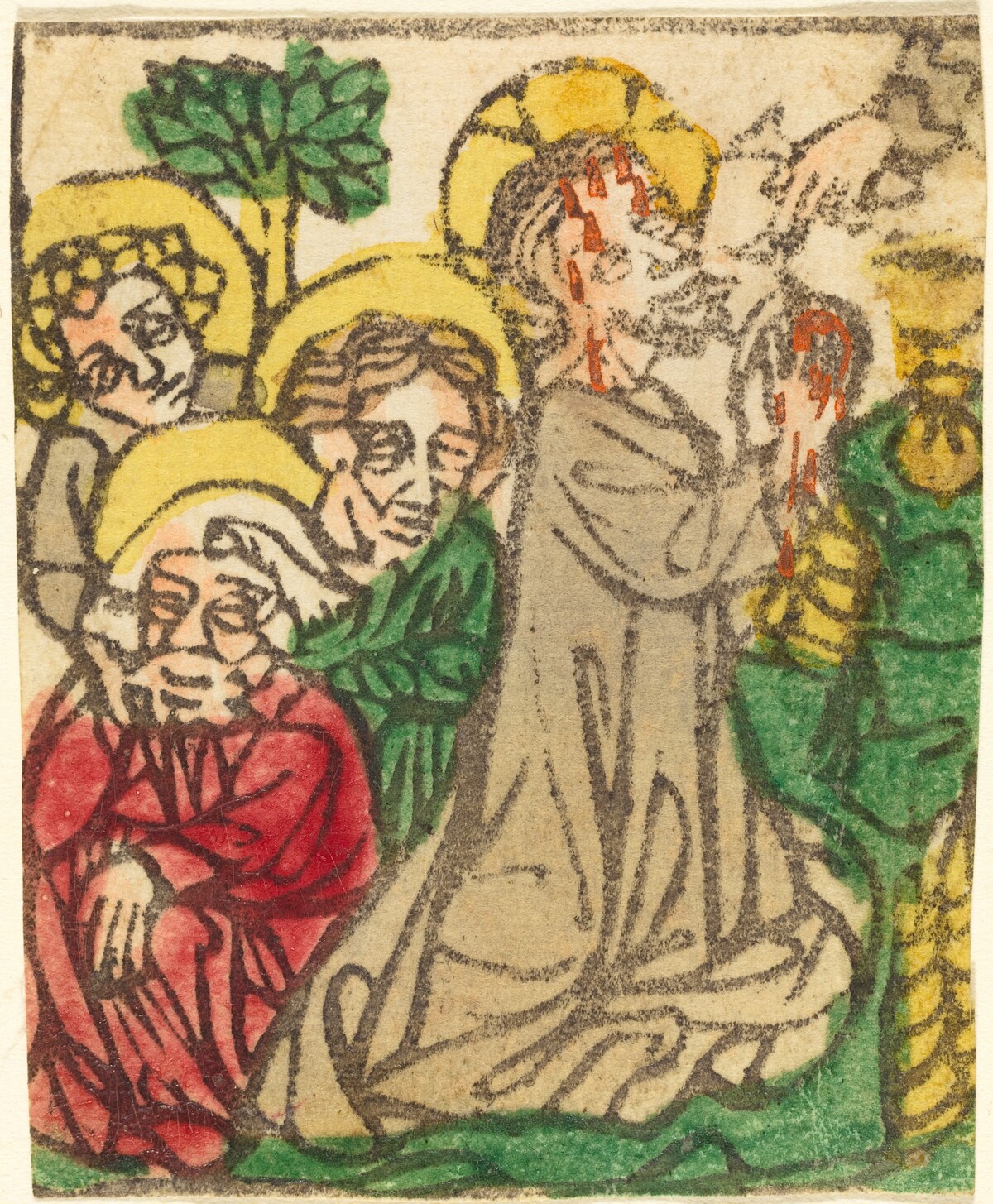 Christ on the Mount of Olives by German 15th Century